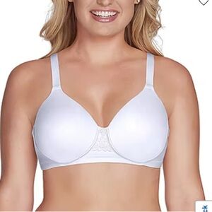 Vanity Fair White 40D Full Figure Beauty Back Smoother Wireless Bra 71380
